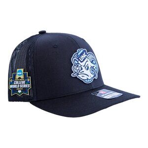 North Carolina Tar Heels 2024 Men's College World Series 3D Snapback Trucker Hat
